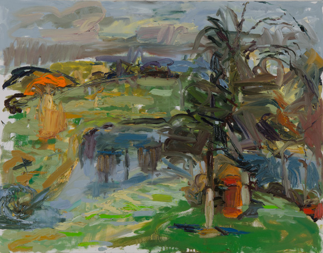 Harried Landscape, 2011, oil on canvas, 22 x 28 inches
