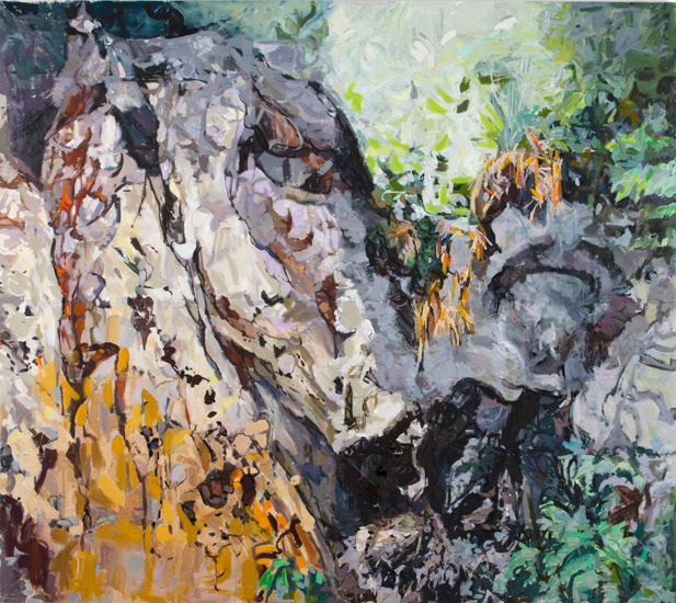 Rock Goddess, 2010-12, oil on linen, 68 x 76 inches