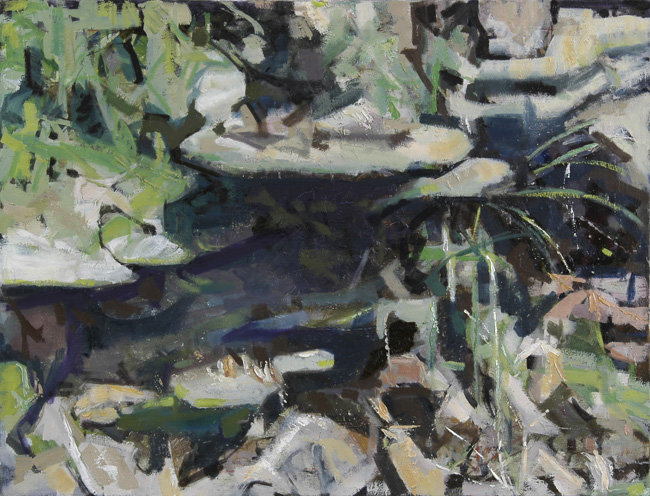 Secluded, 2004, oil on linen, 29 x 38 inches