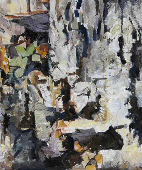 Where, 2004, oil on linen, 36 x 30 inches