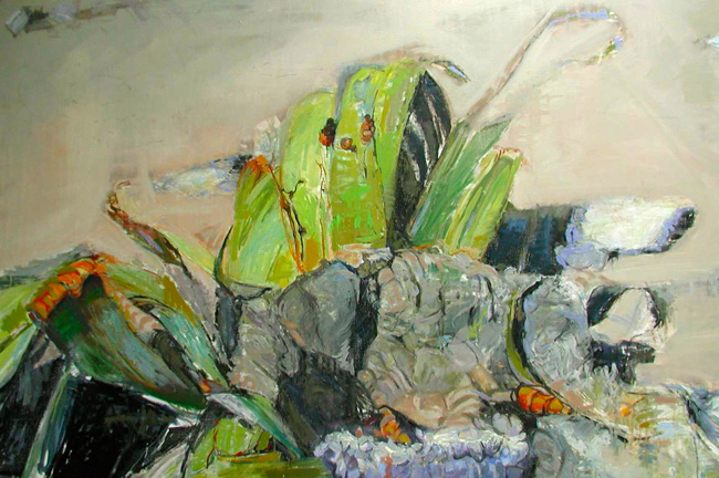 Fertility, 2003, oil on linen, 48 x 72 inches