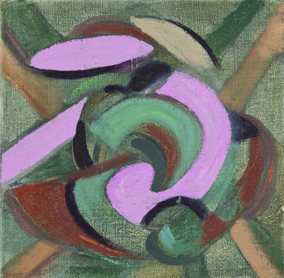 Roundabout, 2016, oil on linen, 10 x 10 inches