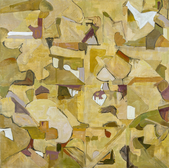 From Above, 2017, oil on linen, 64 x 64 inches
