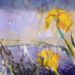 Two Irises, 2024, Oil on Wood Panel, 18 x 12 thumbnail
